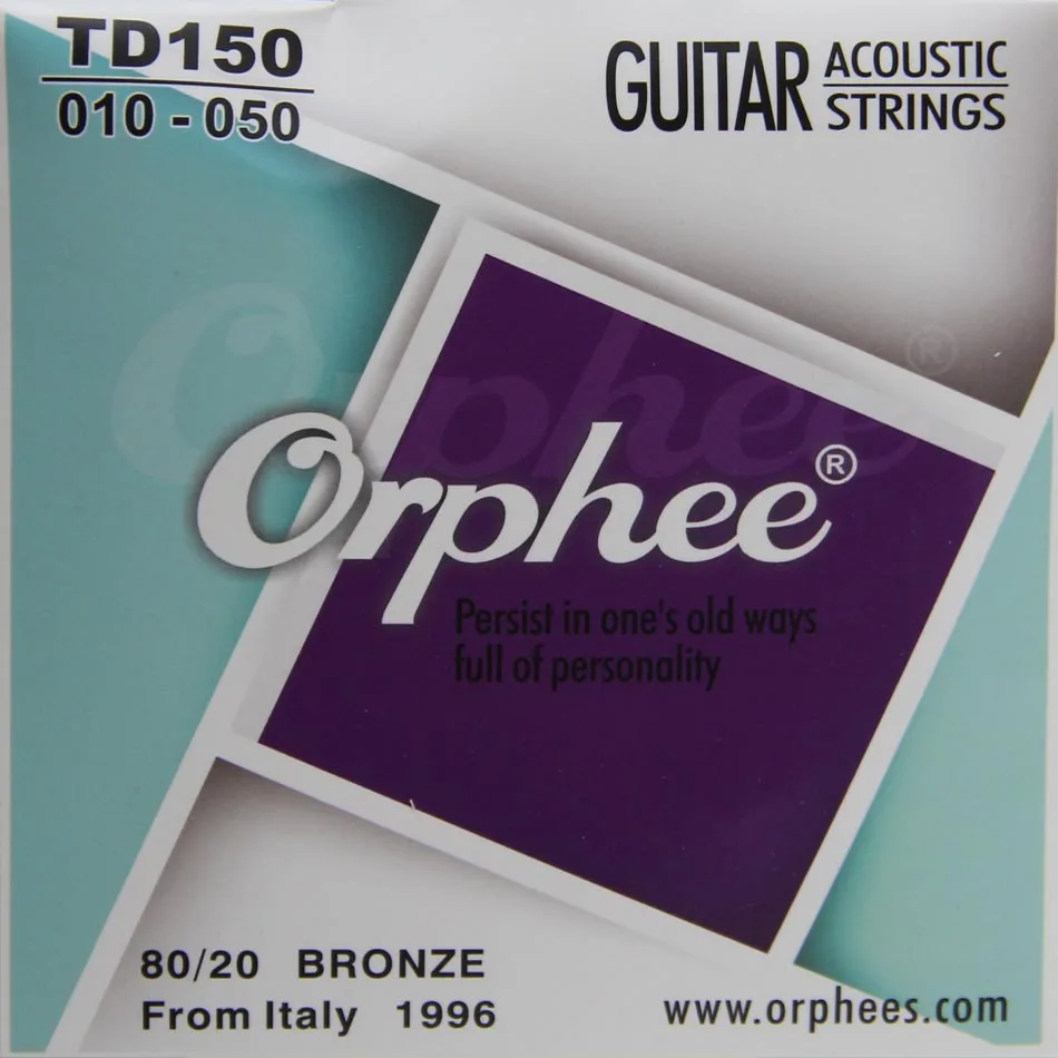 

Orphee TD150 guitar accessories acoustic guitar string Extra light guitar Strings 80/20 bronze String copper strings 6pcs/set