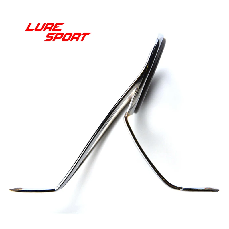 

LureSport KW 10pcs Guide silver Steel frame black ring CARP SURF rod guide Rod Building component Repair DIY Accessory