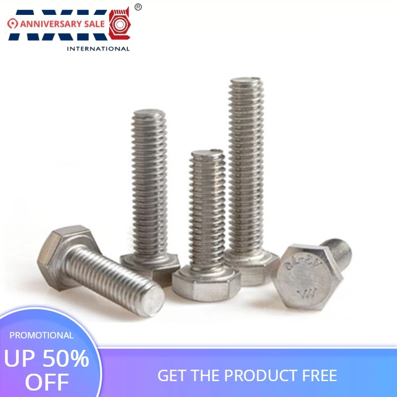 

3/8-16 3/8-16*3-1/2 3-1/2" 3-1/2 Inch Length 304 Stainless Steel SS America US UNC Coarse Thread Screw External Hex Hexagon Bolt