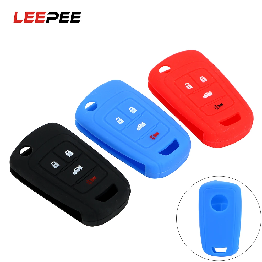 

LEEPEE Remote For Buick Chevrolet AVEO CRUZE Key Shell Cover Key Case for Car Flip Silicone Key Protect Bag Auto Accessories