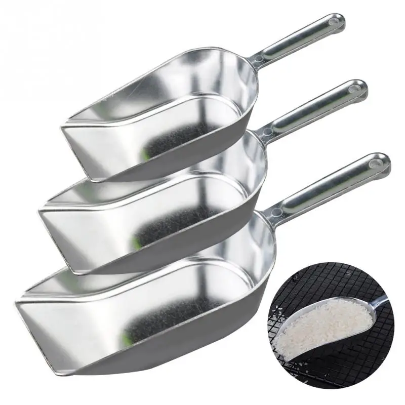 

S M L Stainless Steel Ice Scraper Food Buffet Candy Bar Ice Scoops Shovel