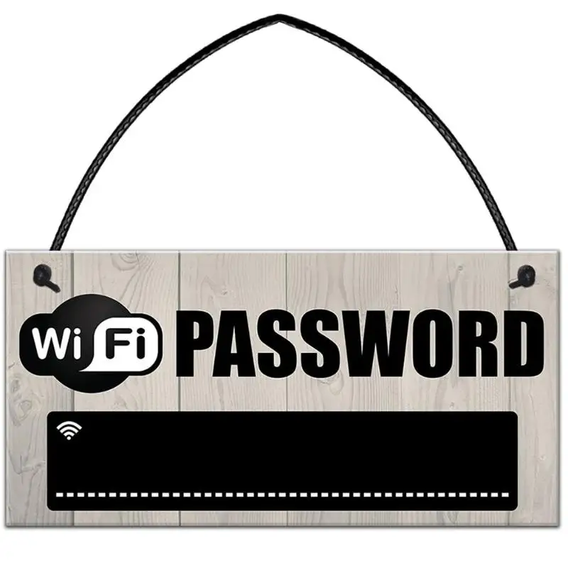 Креативная деревянная Wi Fi подвесная доска с паролем для приема табличка магазин