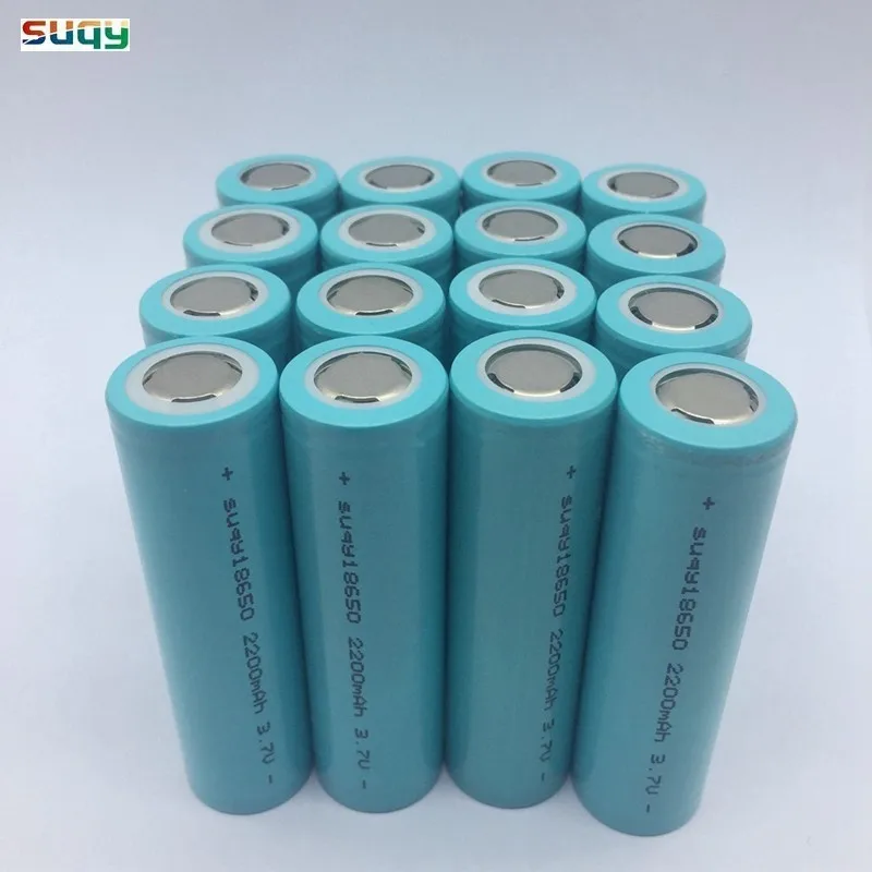 

supersedebat 12/18/20/24/30/36/40 pcs 100% 2200mah 18650 Lithium Ion Rechargeable Batteries No Pcb battery for DIY powerbank