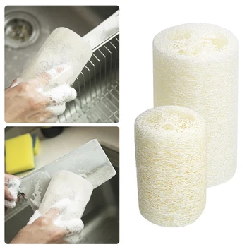 

Natural Loofah Bath Body Shower Sponge Scrubber Body Wash Brush Loofah Bathing Massage Sponge Scrubbers Spa Bathroom Accessories