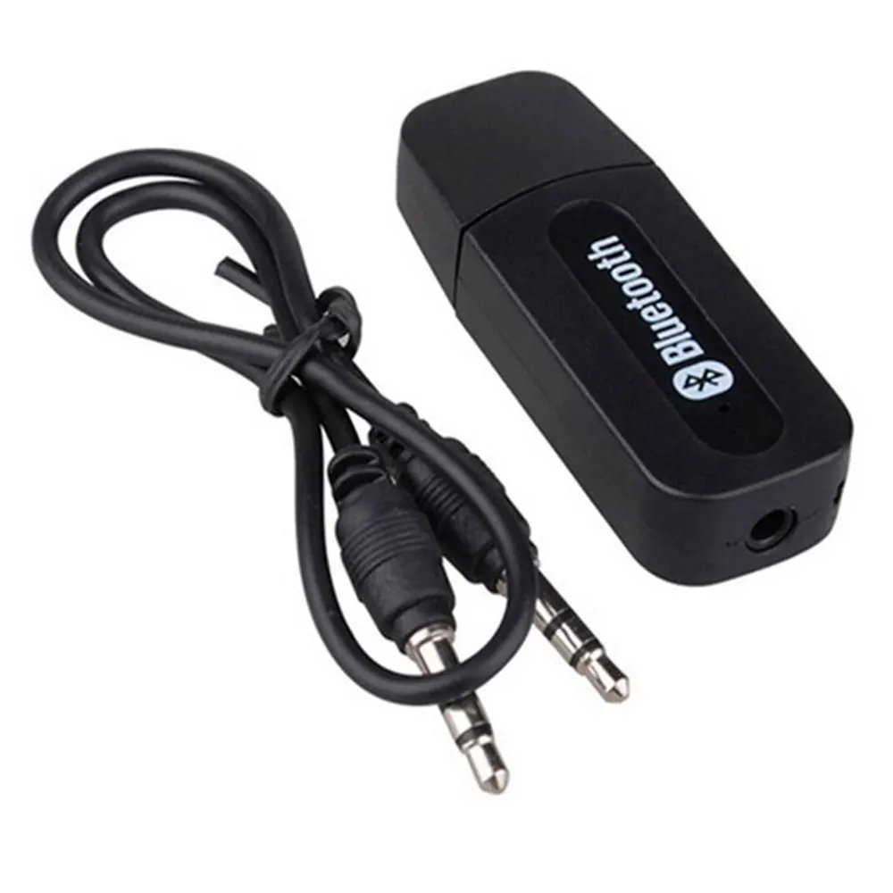 OcioDual 3,5 мм к USB Bluetooth приемник AUX аудио BT музыкальный адаптер кабель черный для автомобиля