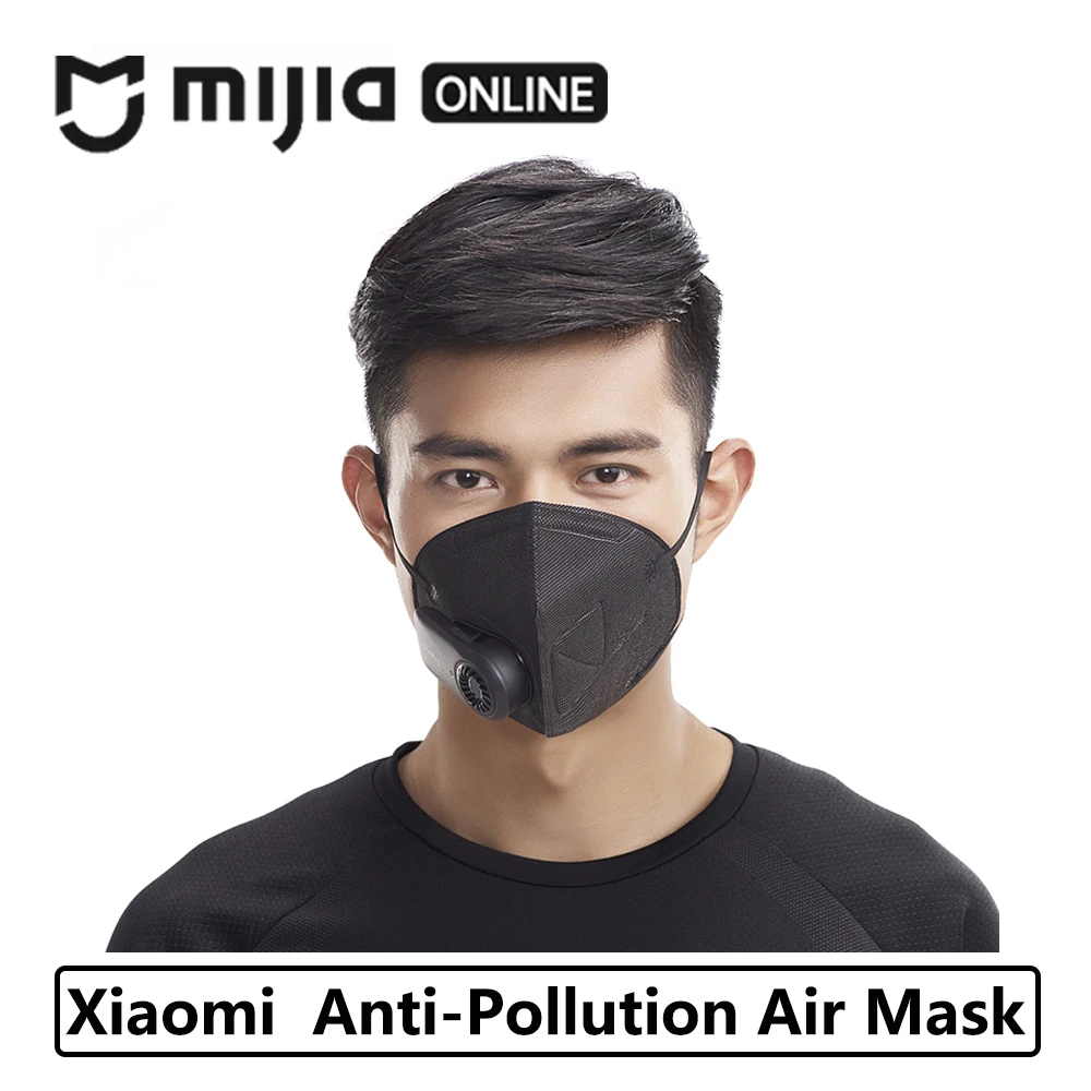 

Xiaomi Purely Anti-Pollution Air Mask Fresh Version PM2.5 Breathable Rechargeable Filter with Fan fo Sport Black White Man Women