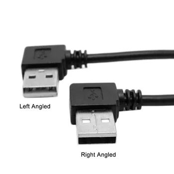 

USB 2.0 90 Degree A Type 480M Male to Female Extension Cable 40cm 20cm 10cm Black Left Angled Right Angled 90 Degree