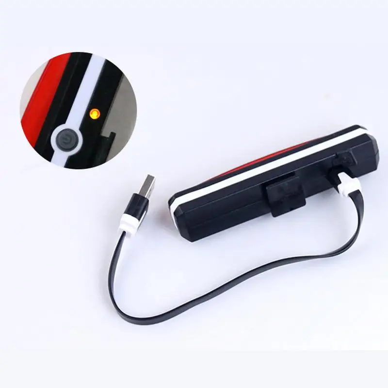 Sale Night Cycling Taillight USB Charging Mountain Bike COB Safety Warning Lamp Camping Lantern Bicycle Accessories 4