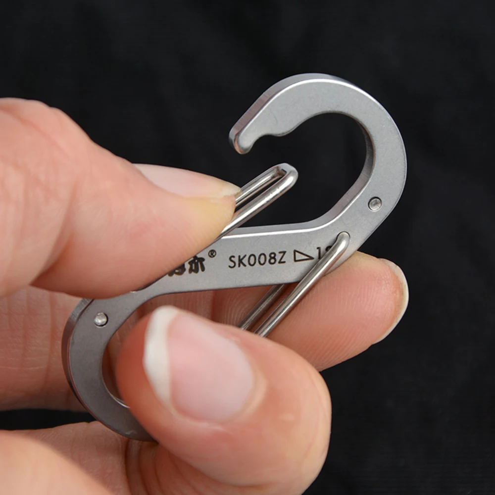 Outdoor Multifunctional Stainless Steel Key Chain Ring Key Holder