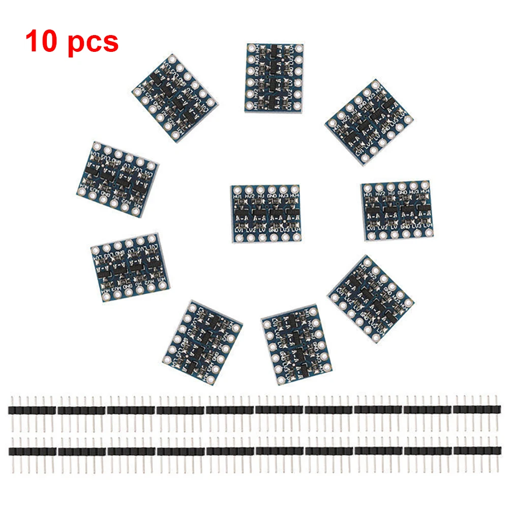 10X 3,3 V-5 V 4 канала материнскую плату преобразователь уровня ttl двунаправленный переключатель модуль