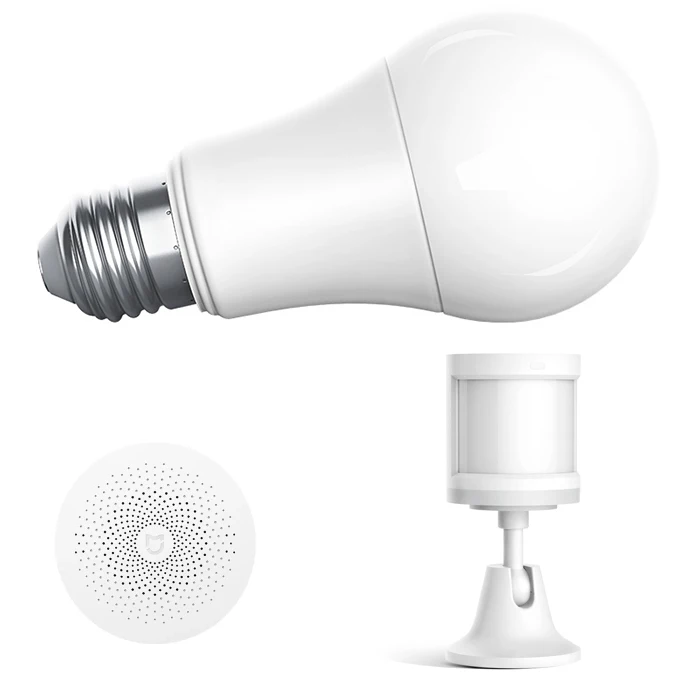 

Smart Home Combination Set ( Smart Light Bulb + Human Body Sensor + Multi-Function Gateway ) Mobile APPA Control