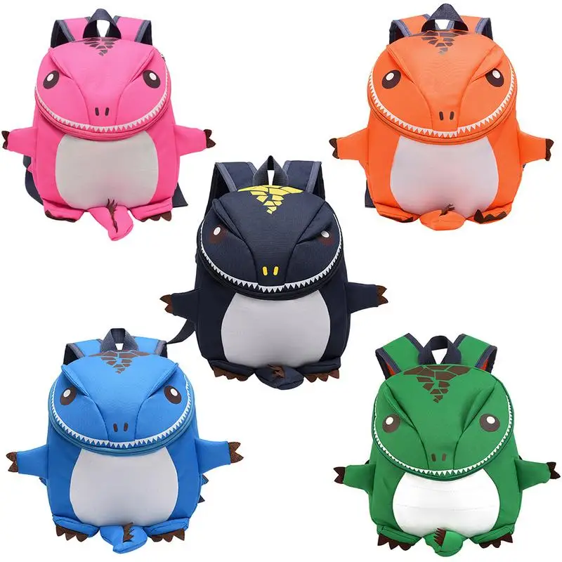 

Cartoon School Bag Shoulder Bag Dinosaur Shaped Backpack Fashionable Parent-Child Travel Package For 2-5 Years Old Kids