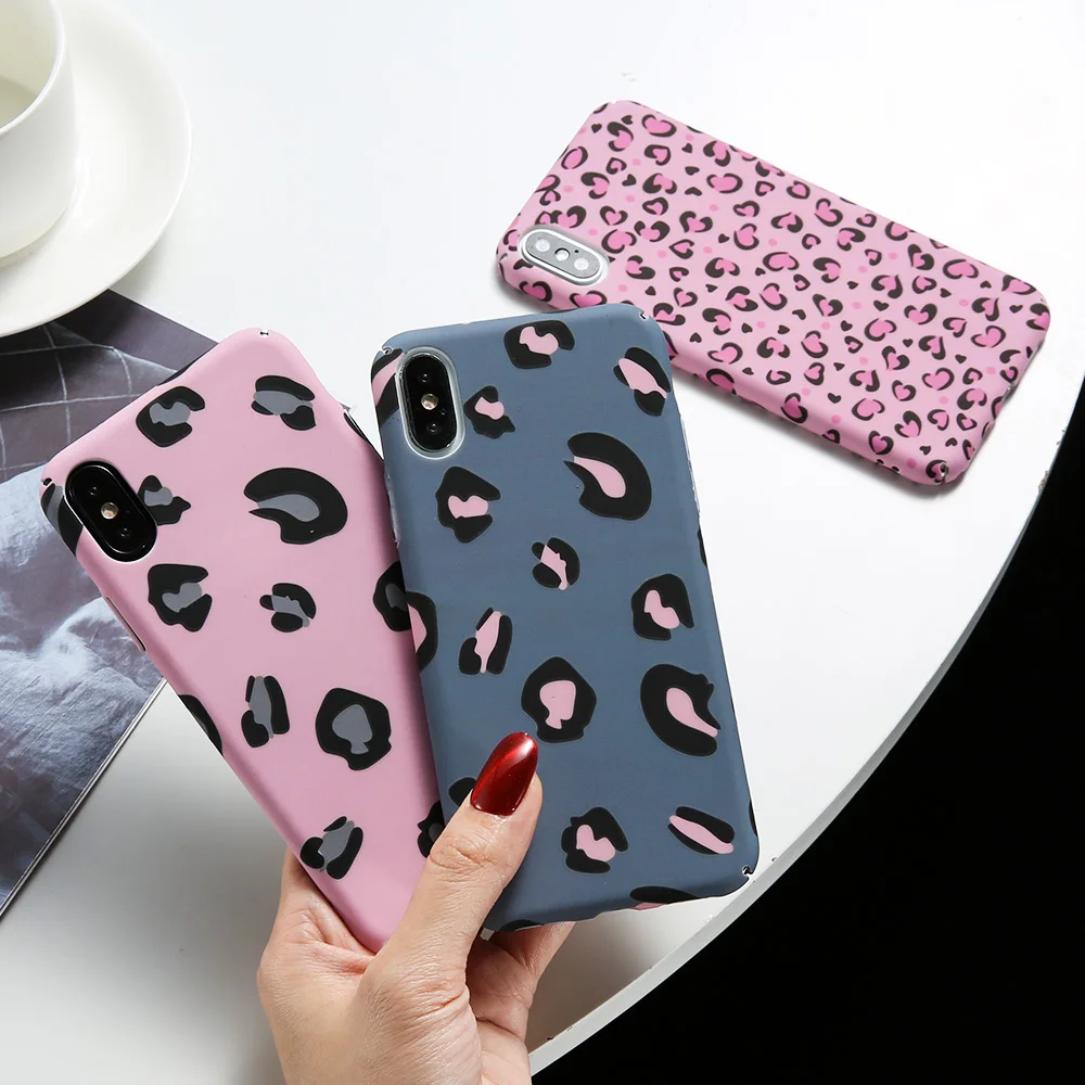 

KISSCASE Leopard Print Case For Samsung A7 2018 S8 S9 Note 9 Note 8 Case Luminous Hard PC Cover For Samsung S7 Edge A6 A8 2018