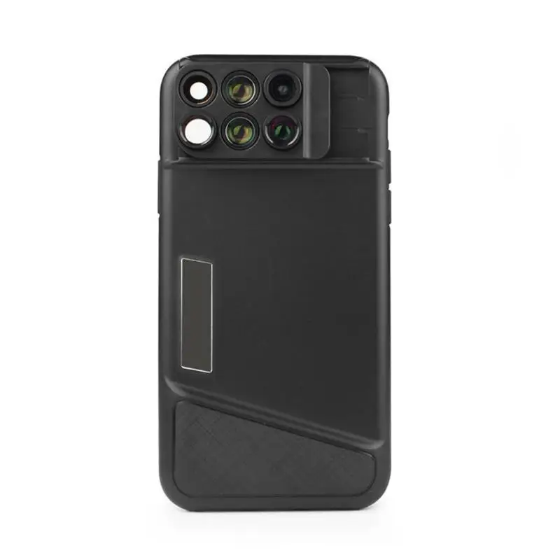 

Plastic Phone Case Protective Cover with Camera Lens Fisheye Wide Angle Macro Telescope Lens for iPhone X XS