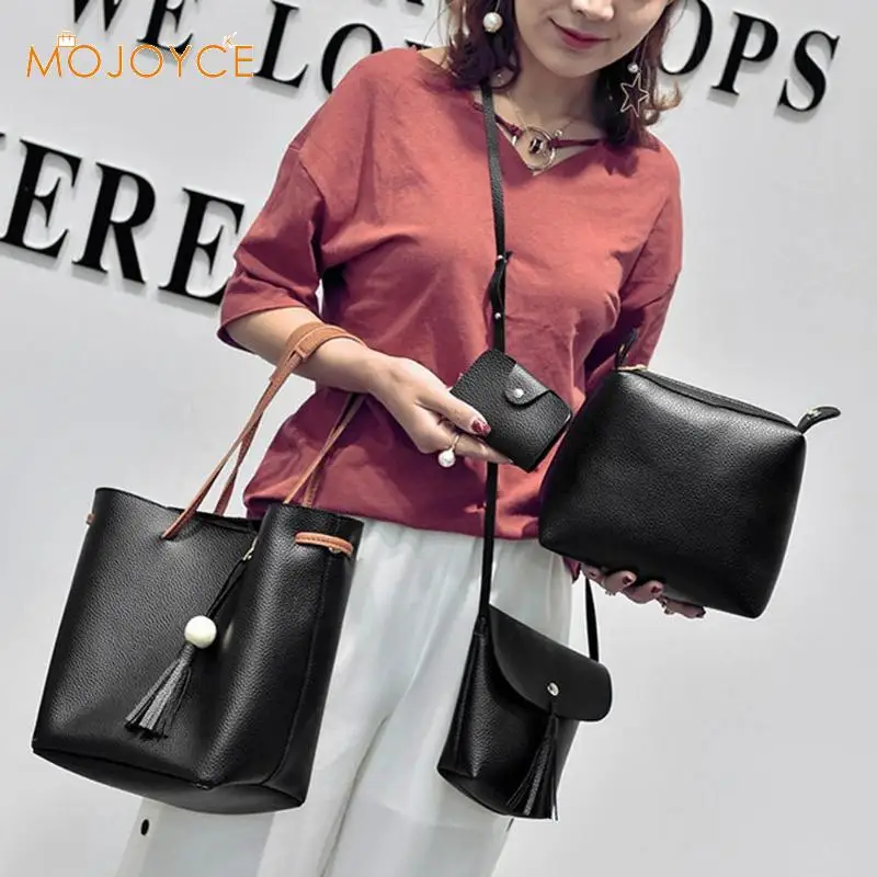 4 قطعة/المجموعة النساء مجموعة الحقائب الأعلى مقبض قدرة كبيرة الإناث حقيبة يد المرأة أكياس حافظة بطاقات جلدية أزياء Bolso femenino جديد 4 قطعة/المجموعة النساء مجموعة الحقائب الأعلى مقبض قدرة كبيرة الإناث حقيبة يد المرأة أكياس حافظة بطاقات جلدية أزياء Bolso femenino جديد