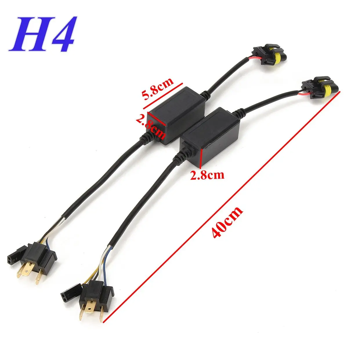 2 шт H4/H13/9007 Для жгута реле Привет/LO Би ксенон жгут провода 12 v авто провода адаптера разъем для Би-ксенона 35 W/55 W