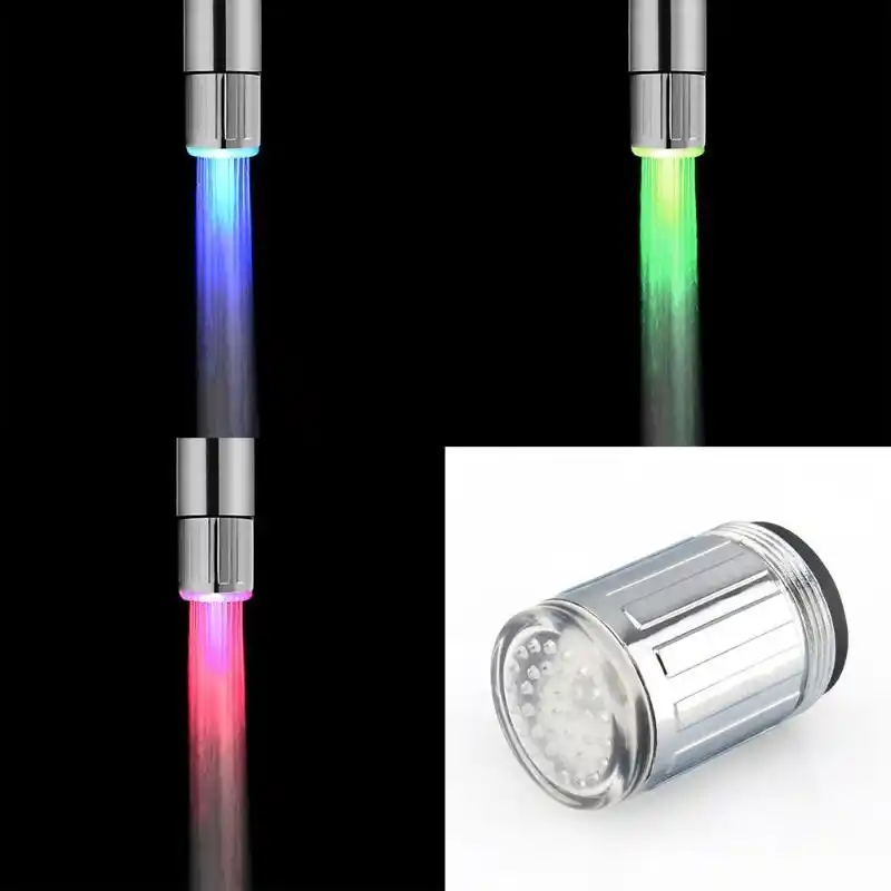 7 Colors Led Water Faucet Lights Colorful Changing Glow Shower