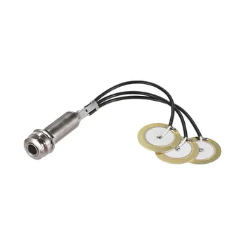 

Kalimba Pickup 3 Transducer Pickup System Self-adhesive Thumb Piano Mbira Mono Piezo Pickup with Buzzer