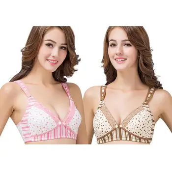 

Nursing Brassiere Dotted Cotton Non-underwire Pregnant Women Breastfeeding Bra