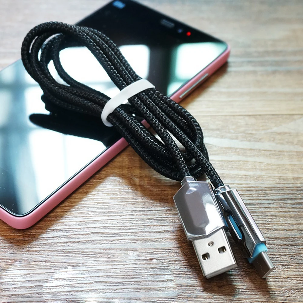 Android Lights UV Micro USB Type C Cable Data Line Charging Fast