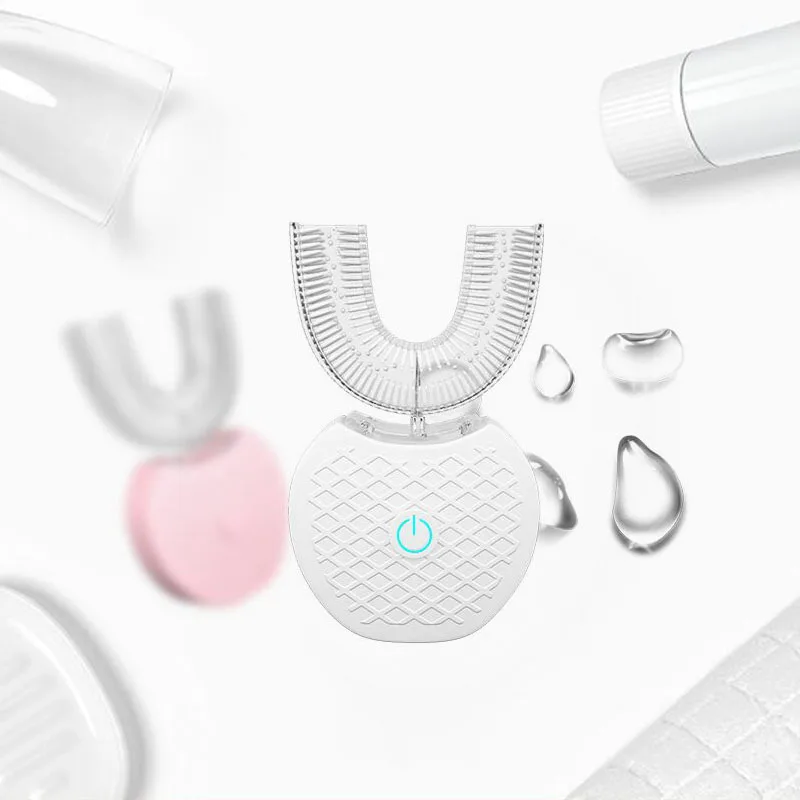 

360-degree U-shape Electric Toothbrush Rechargeable Automatic Ultrasonic Rechargeable Teeth Whitening Tools Adult Clean