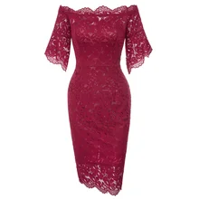 Женское платье с открытыми плечами, кружевное платье длиной до колена для невесты, свадебные вечерние элегантные кружевные платья в винтажном стиле