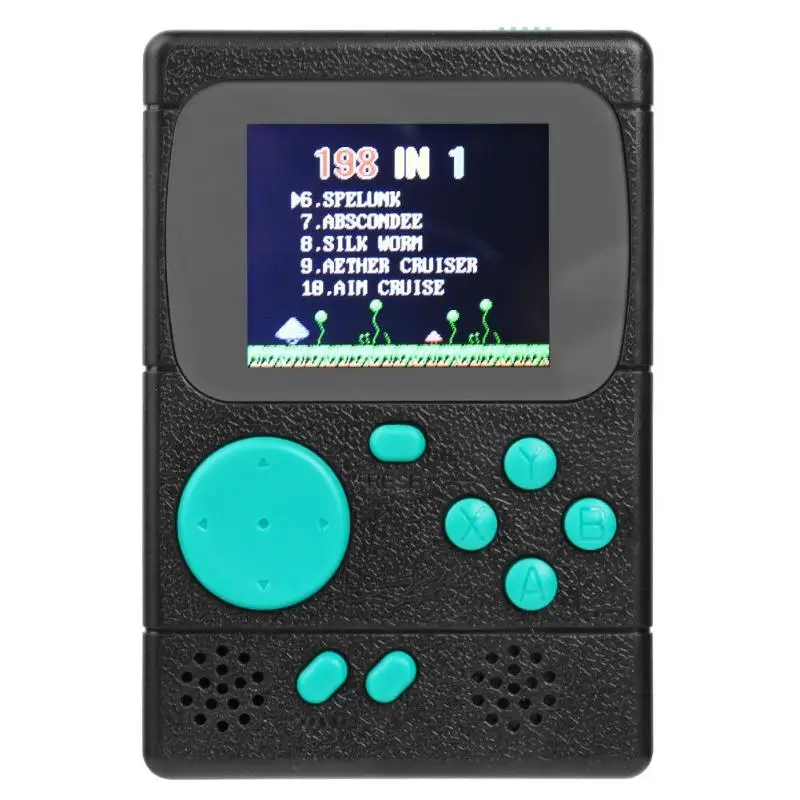 

Video Game Console Portable Mini Pocket Handheld Game Player Built-in 198 Classic Games Best Gift for Child Nostalgic Playe