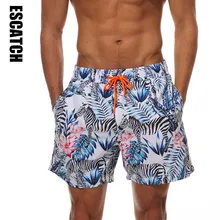 Escatch брендовые быстросохнущие пляжные шорты Плавки мужские пляжные короткие бермуды MasculinaDe Marca Homme шорты