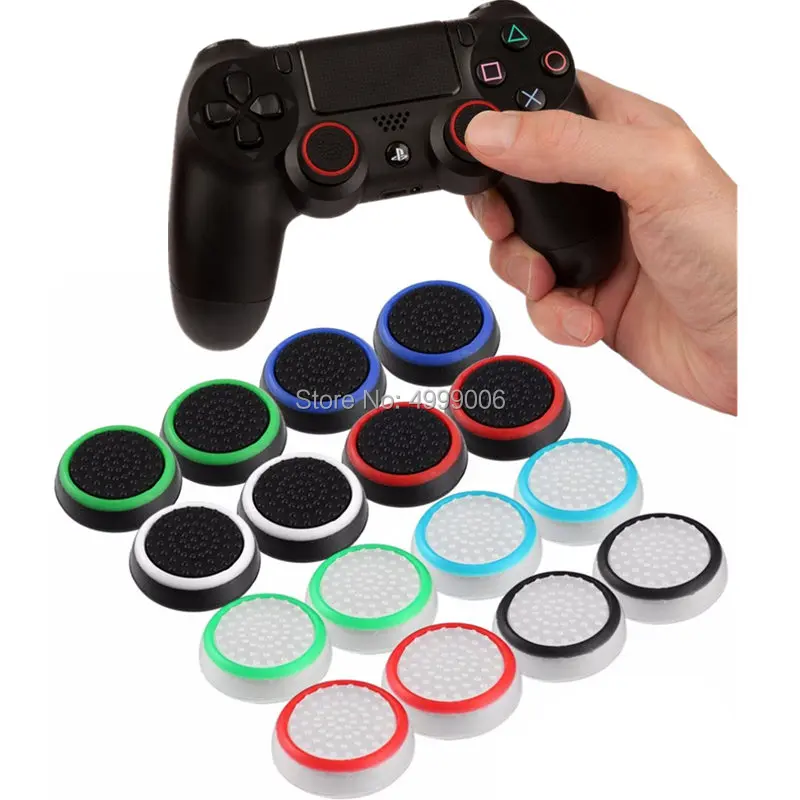 

100pcs Silicone Thumb Cap Cover Analog Caps Grips for Xbox 360 Controller JoyStick Grip For PS4 XBOX ONE Game Accessory