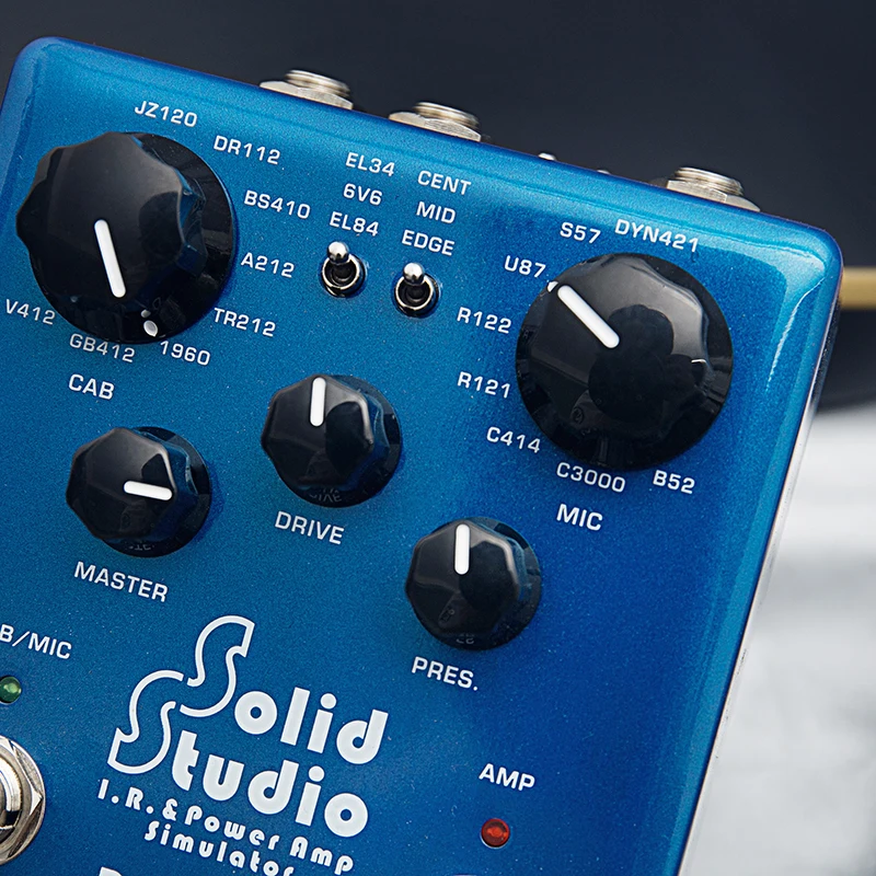 NUX Solid Studio IR & Power Amp симулятор встроенный микрофон для шкафа положение с 3 трубками