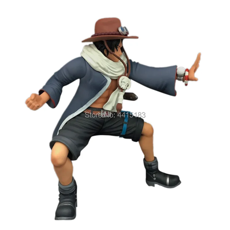 Anime One Piece Portgas.D. Ace With Fire Ace 39th PVC Action Figure Doll Collectible Model Baby Toy Christmas Gift For Children