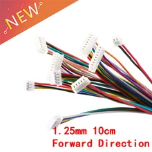 5 шт. XH 1,25 провода кабельный разъем DIY JST 2/3/4/5/6/7/8/9/10Pin электронная линия двойной разъем терминала 28AWG 10 см