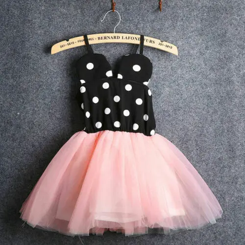 Платье для маленьких девочек; милые платья с Минни Маус; детская юбка для малышей; платье-пачка