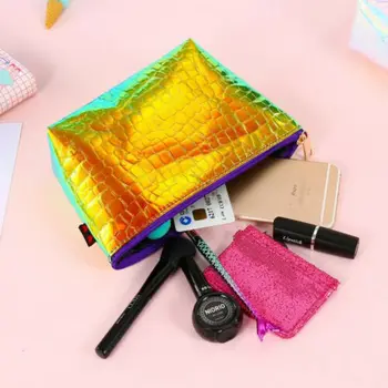 

Travel Cosmetic Makeup Bag Portable Toiletry Case Wash Pouch Organizer Storage Cosmetic Bags Solid Zipper Female Cosmetic Bag