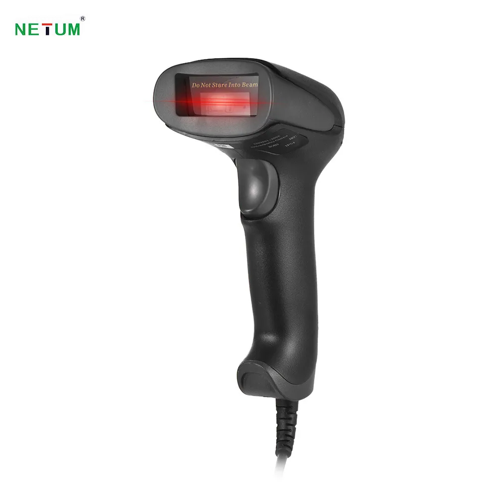 

NETUM USB Wired 1D Barcode Scanner Handheld Bar Code Reader for Mobile Payment Supermarket Retail Store Warehouse, Black