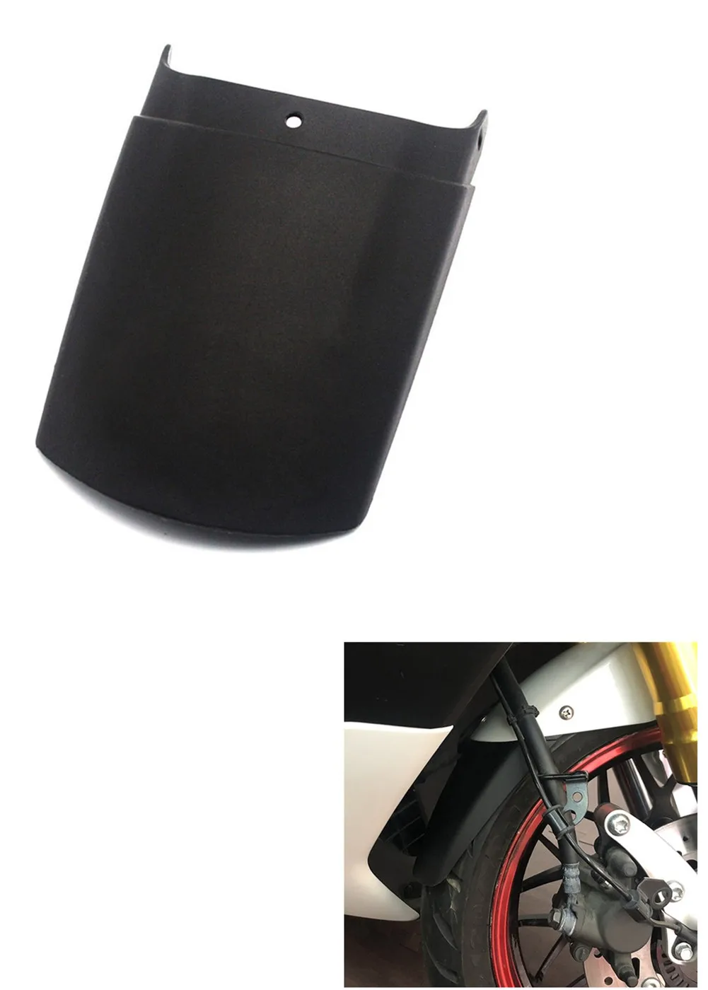 

Motorcycle Front Fender Mudguard Extension Splash Guard Mudflap Front Extendar Mount Bolts Fit for Yamaha NMAX155 N-MAX NMAX 155