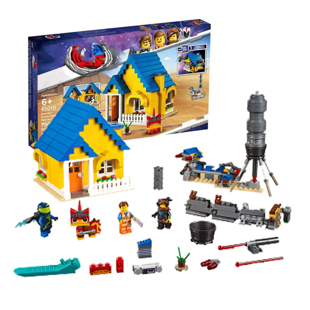 

In Stock 2019 New 45010 Emmet's Dream House Rescue Rocket Compatible Legoing Movies 2 Building Blocks 70831 Toys Model Gifts
