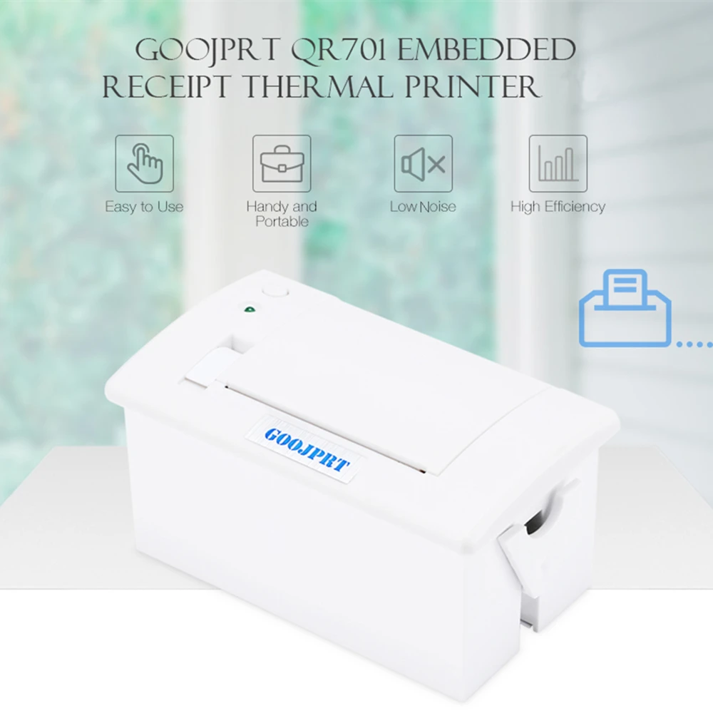 GOOJPRT QR701 Mini 58mm Embedded POS Receipt Thermal Printer TTL Noise