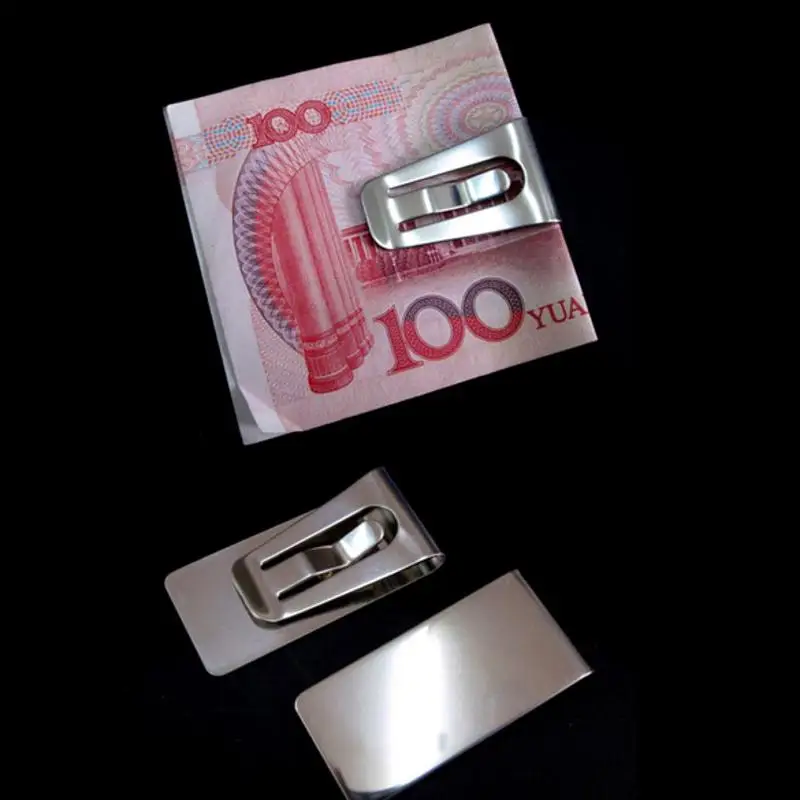 

Slim Money Wallet Clip Clamp Card Stainless Steel Credit Business Card Hold