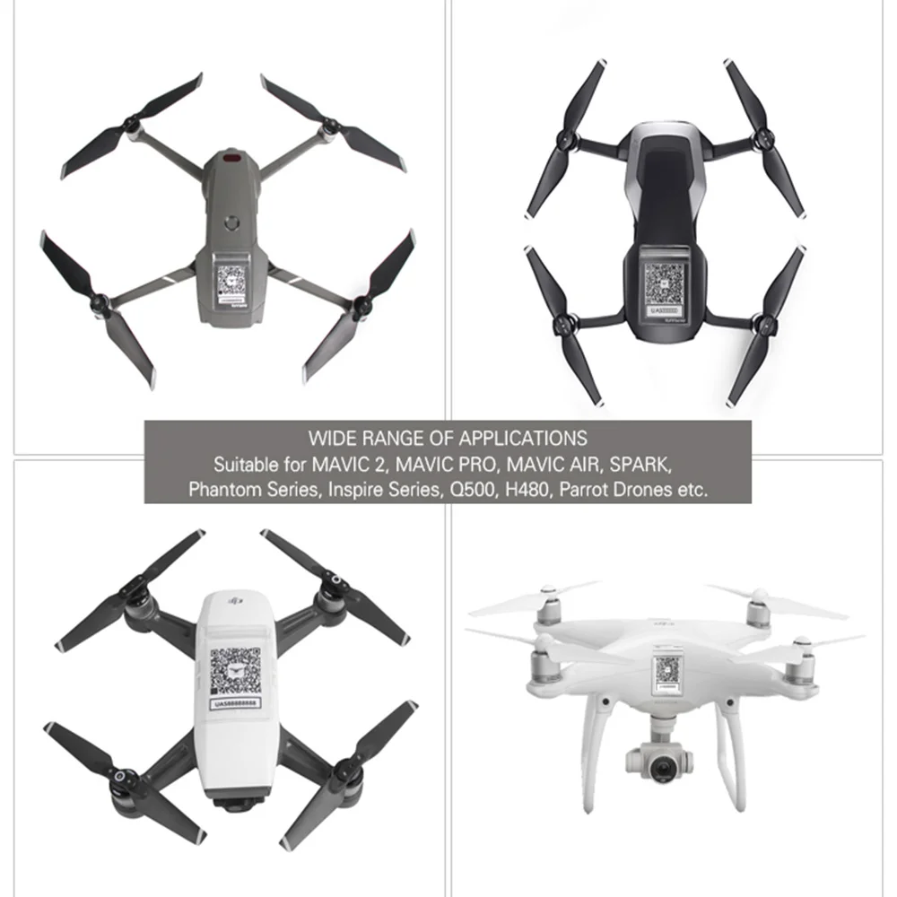 Шт. 5 шт. qr код номер телефона наклейка водостойкая Защитная сумка для DJI MAVIC 2 Phantom 3