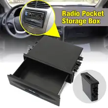 Универсальный автомобильный ящик для хранения CX-38, однослойный автоматический одиночный Din Dash радио, установочный Карманный Комплект, черный пластик, 177x50x120 мм