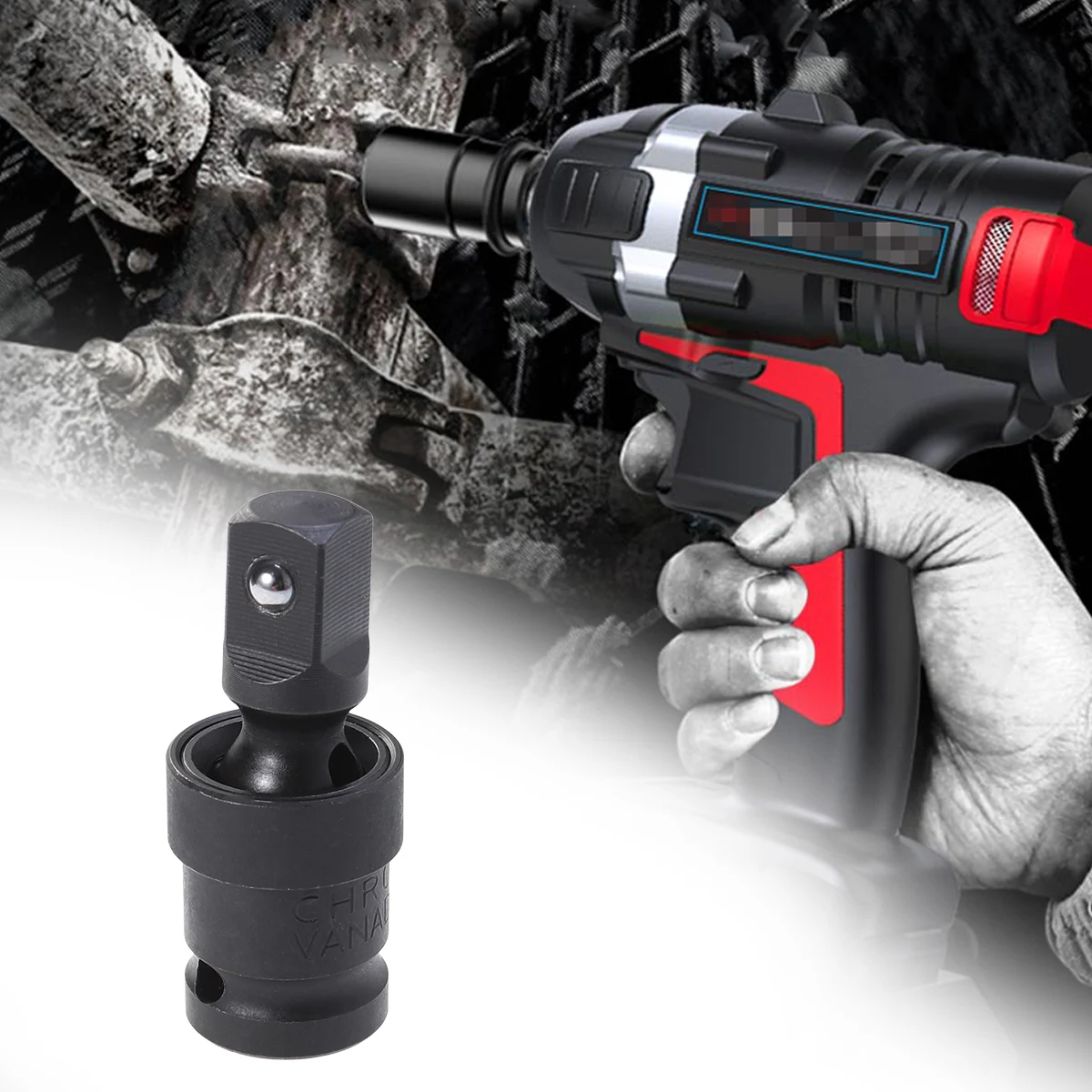 

1pc 1/2 Inch Socket Wrench Connector Premium Rustproof Stable Durable Steel Socket Wrench Tool For Garage Industrial Car Fix