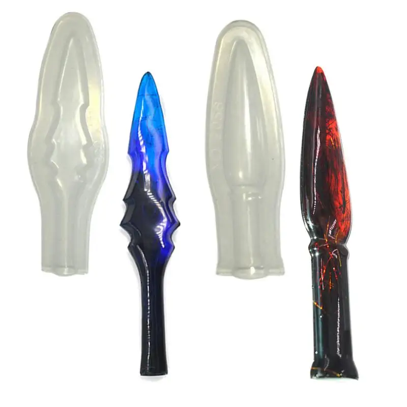 

Transparent Silicone Mould Dried Flower Resin Decorative Craft DIY Dagger Sword Mold Epoxy Resin Molds For Jewelry