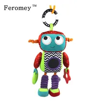 Sozzy Baby плюшевая Мобильная Музыкальная погремушка, игрушки-роботы на андроиде, детские игрушки для новорожденных 0-12 месяцев, Обучающие игрушки, куклы