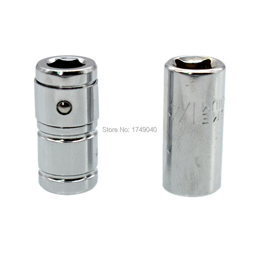 

Socket Drive Conversion Adaptor 1/4" Square Drive to 1/4" Hex Shank Quick Release Impact Wrench Screwdriver Bits Holder Adaptor