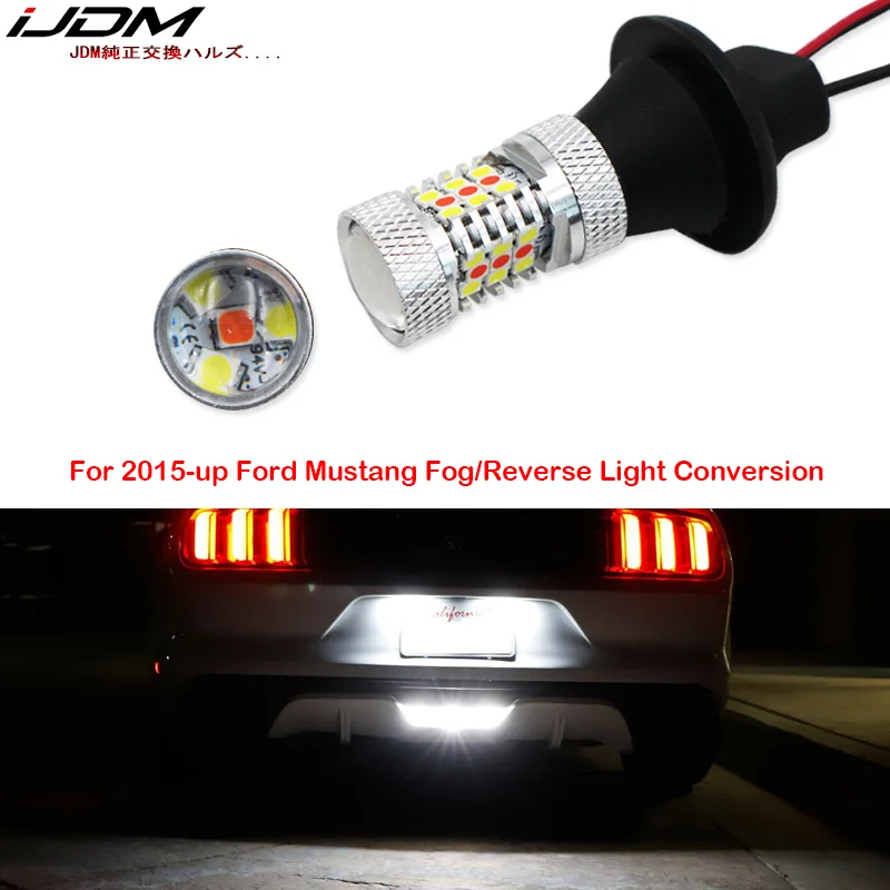 IJDM красный/белый светодиод 3156 LED T25 для 2015 up Ford Mustang и 2011 2014 Chevrolet Volt 4th стоп