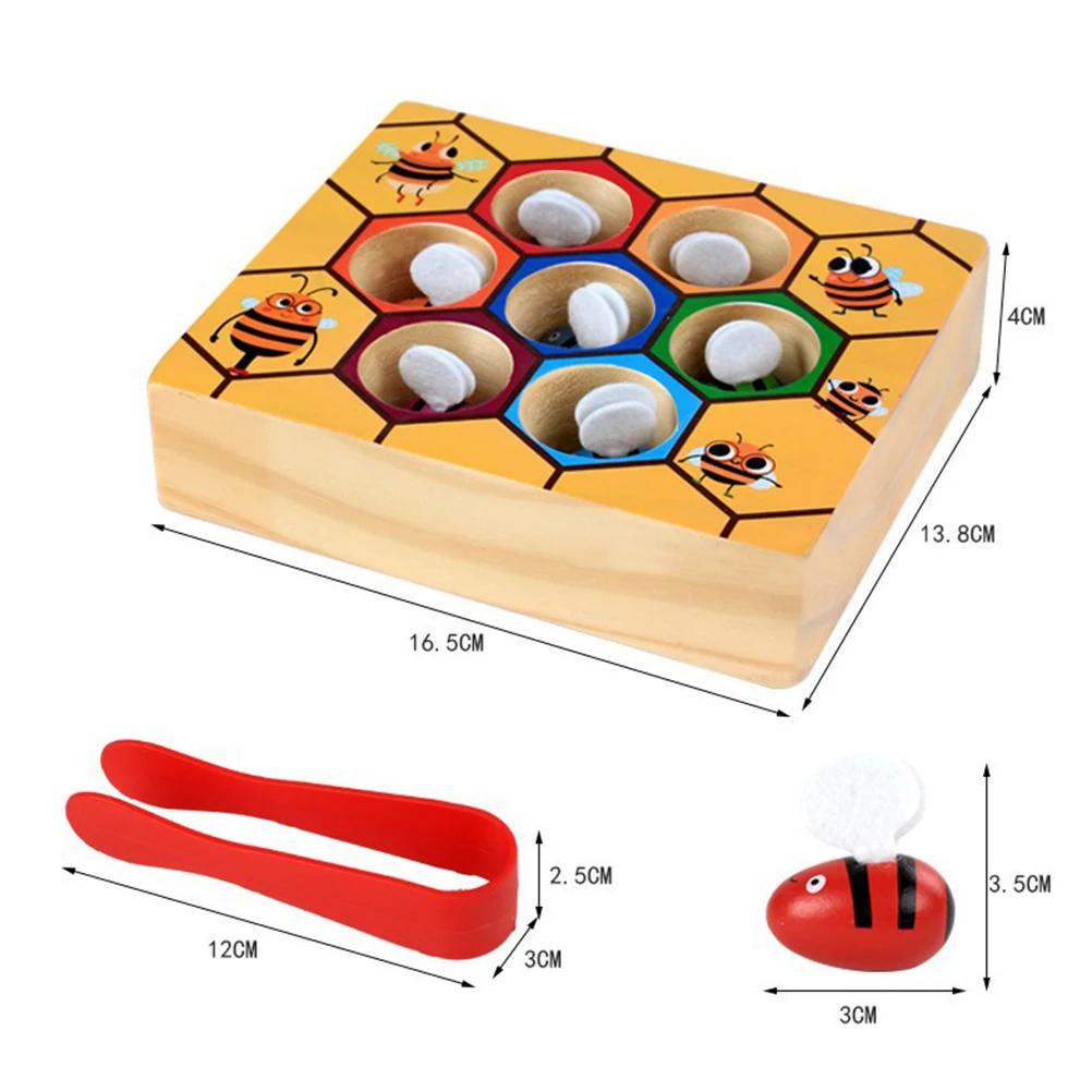 Деревянная головоломка для детей, набор игрушек для раннего обучения, развивающий деревянный замок в форме пчелы, открывающаяся коробка, игрушка, обучающие средства, игрушки для детей