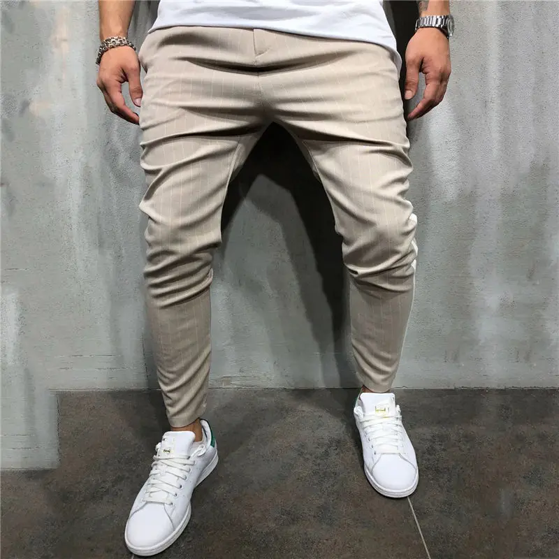 Hirigin Высокое качество комфорта для мужчин Twill Jogger Urban хип хоп брюки для девочек Мода Досуг дамские шаровары повседневное человек в полоску