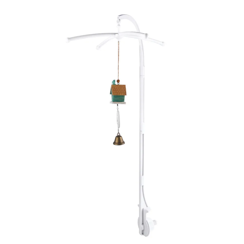 

5Pcs/Set Baby Toy White Rattles Bracket Set Baby Crib Holder Mobile Bed Bell Toy Holder Arm Bracket Hang Music Box