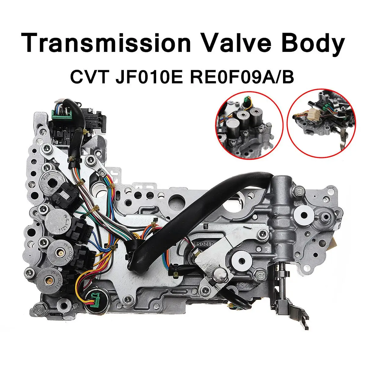 

CVT JF010E RE0F09A / B Transmission Valve Body for Nissan Murano Maxima Altima with Solenoids 31x21x11cm Iron + Aluminum